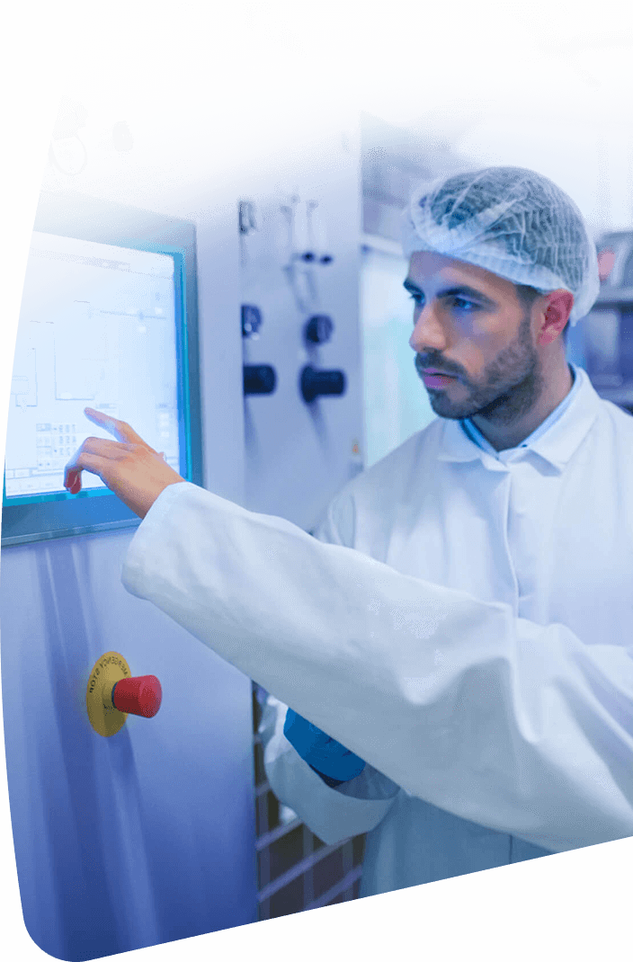 Procesoperator aan het werk Procesoperator aan het werk